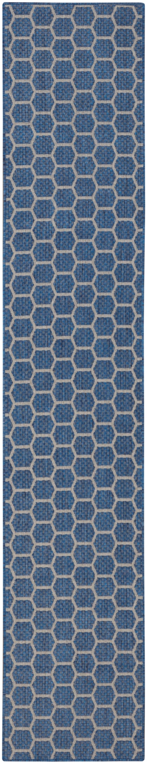 2'2" X 10' Blue Runner Rug
