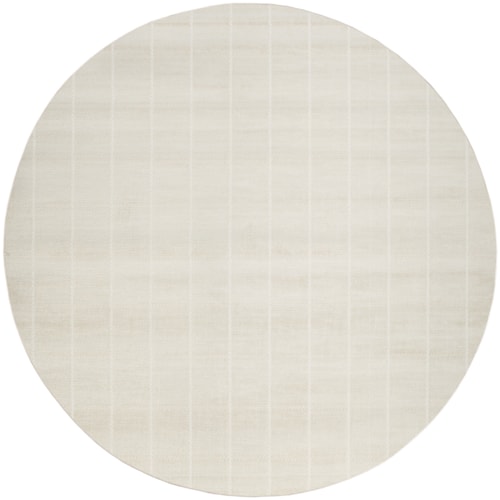 4' Round Ivory Round Rug