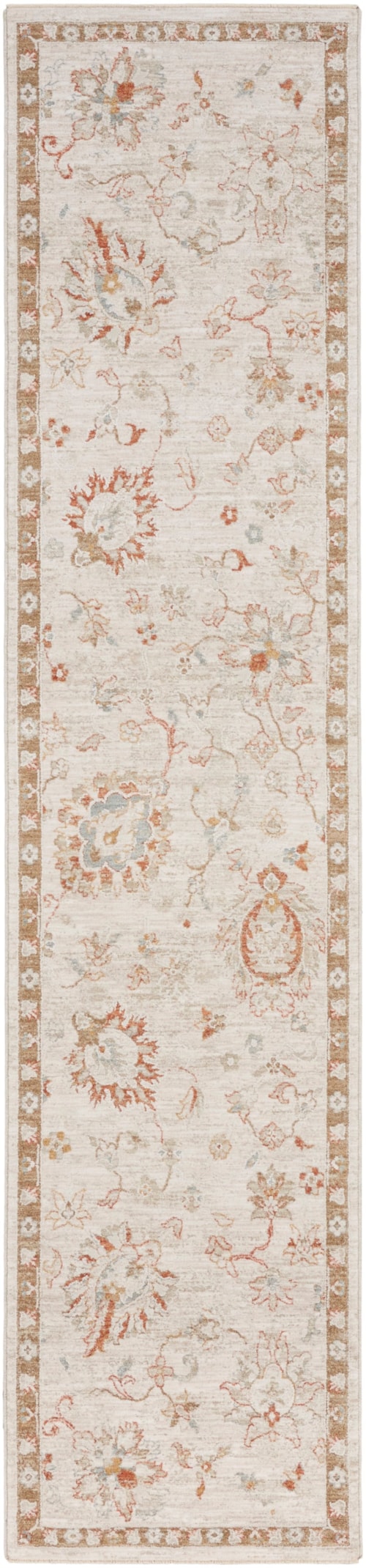 2'3" X 10'2" Ivory Runner Rug