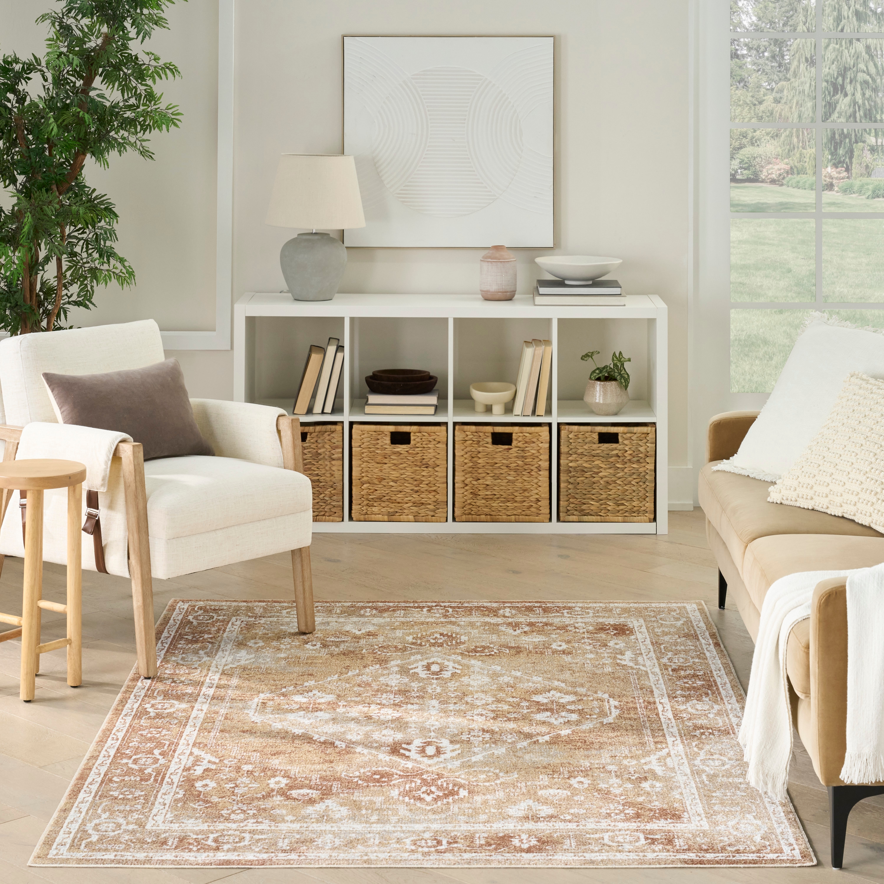 Nourison Astra Machine Washable 4' X 6'