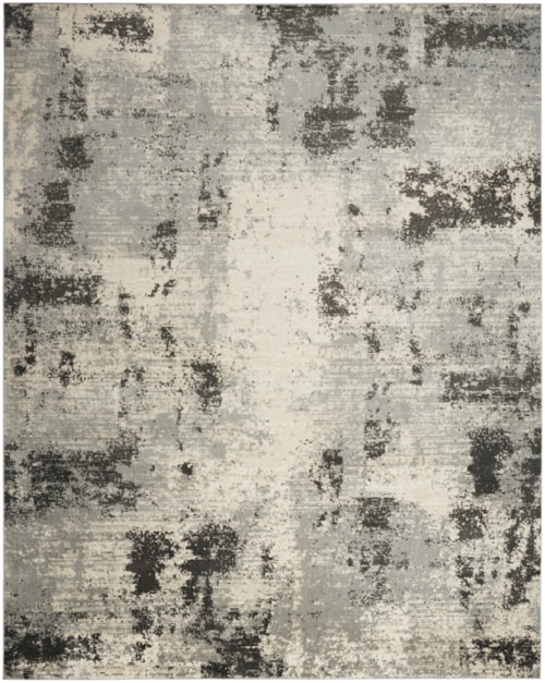 5'3" x 7'3" Ivory Grey Rectangle Rug