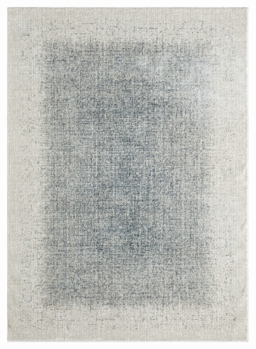 3'11" X 5'11" Ivory Blue Rectangle Rug