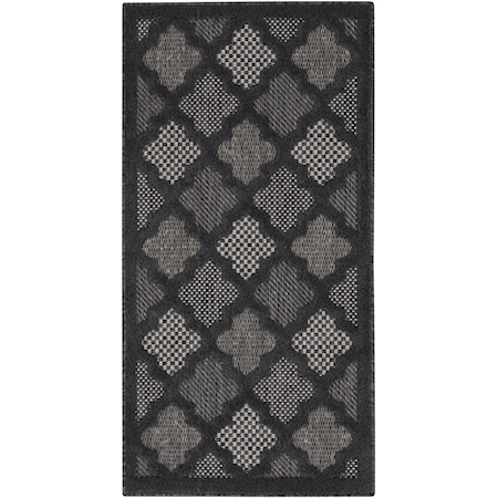 3' x 5' Charcoal Black Modern Rug