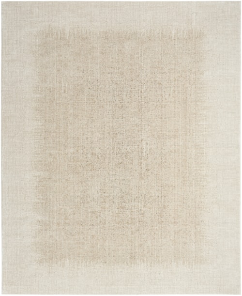 7'10" X 9'10" Ivory Beige Rectangle Rug