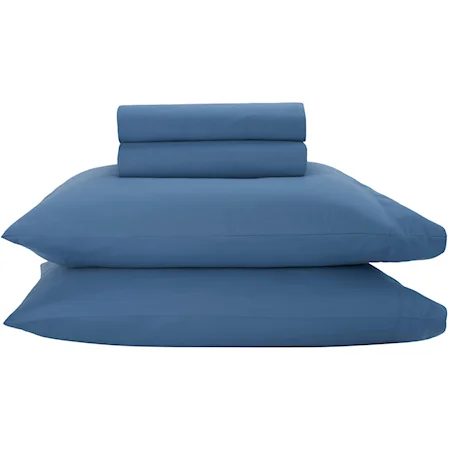 Queen4pcset Blue Set Bedding
