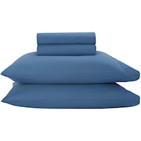 Queen4pcset Blue Set Bedding