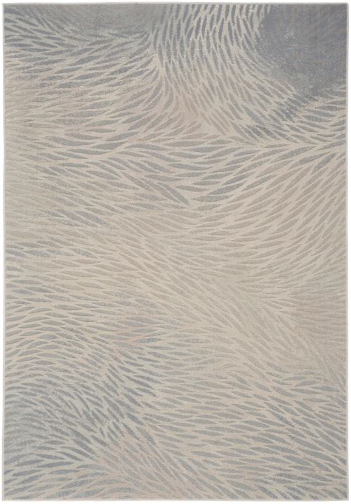 5'3" X 7'3" Ivory Grey Rectangle Rug
