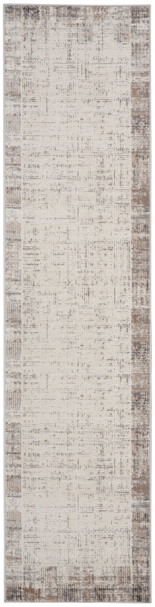2'2" X 16' Ivory Grey Runner Rug