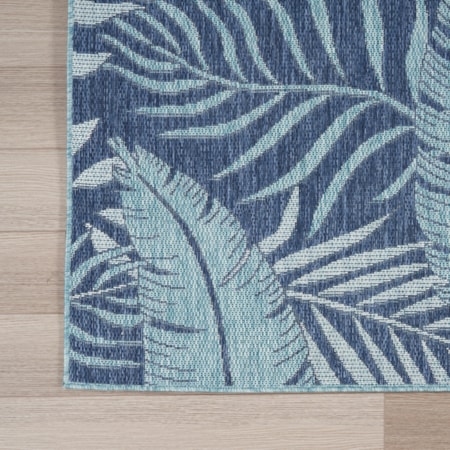 4&apos; x 6&apos; Navy Tropical Rug