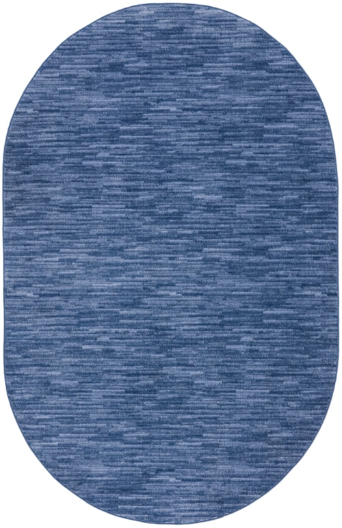 6' x 9'oval Navy Blue Oval Rug