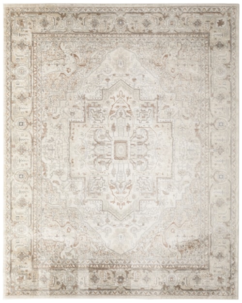7'10" X 9'10" Beige Rectangle Rug