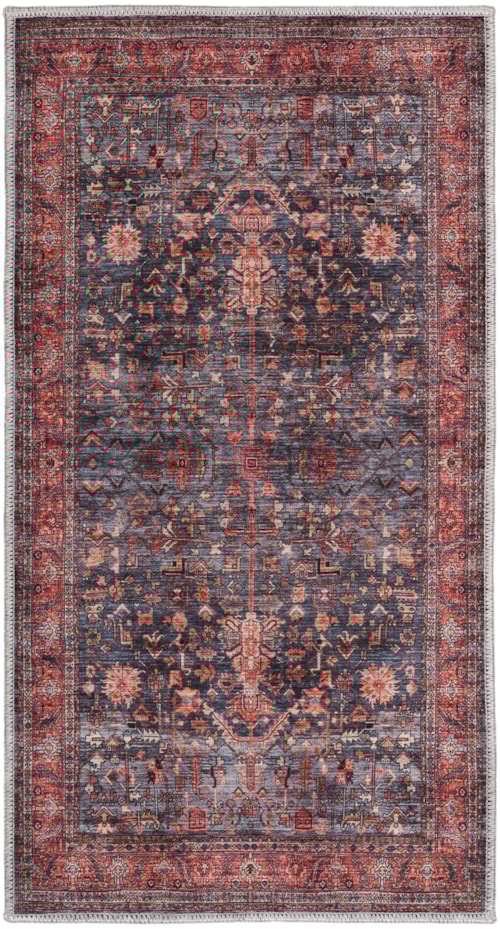 2' x 4' Navy Brick Rectangle Rug