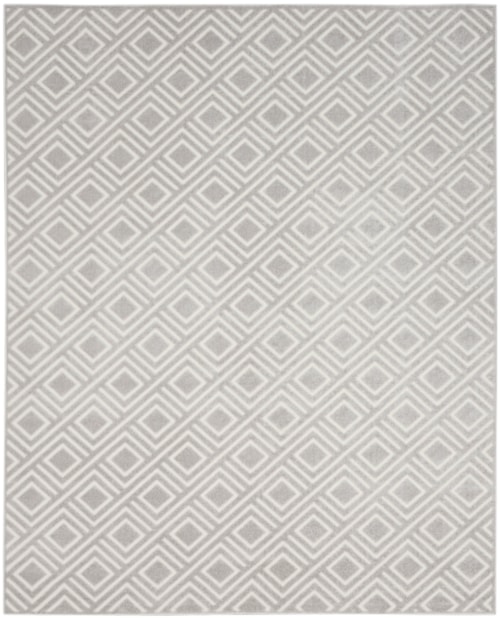 7'10" X 9'10" Light Grey Rectangle Rug