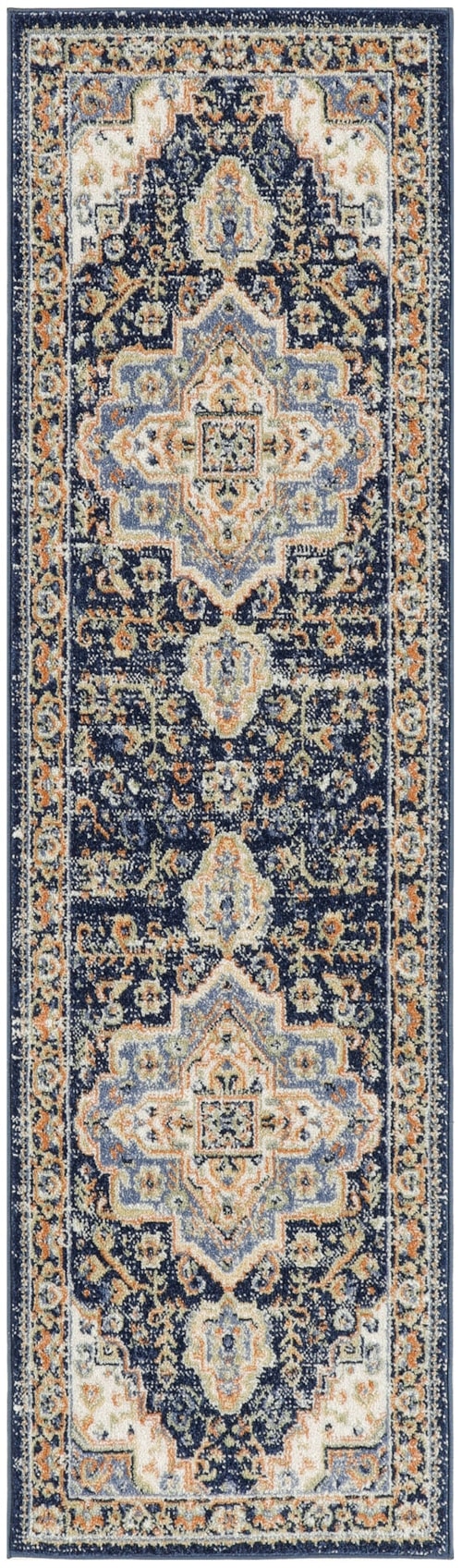 2'2" X 7'6" Navy Runner Rug