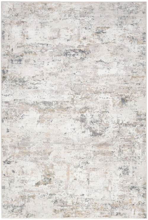 7'10" X 9'10" Ivory Grey Rectangle Rug