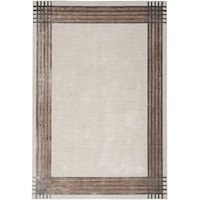 3'11" x 5'11" Ivory/Silver Rectangle Rug
