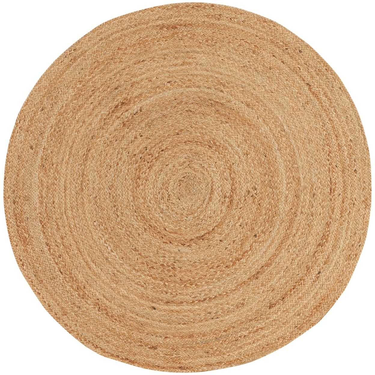 Nourison Natural Jute 5' x Round Natural Farmhouse Rug