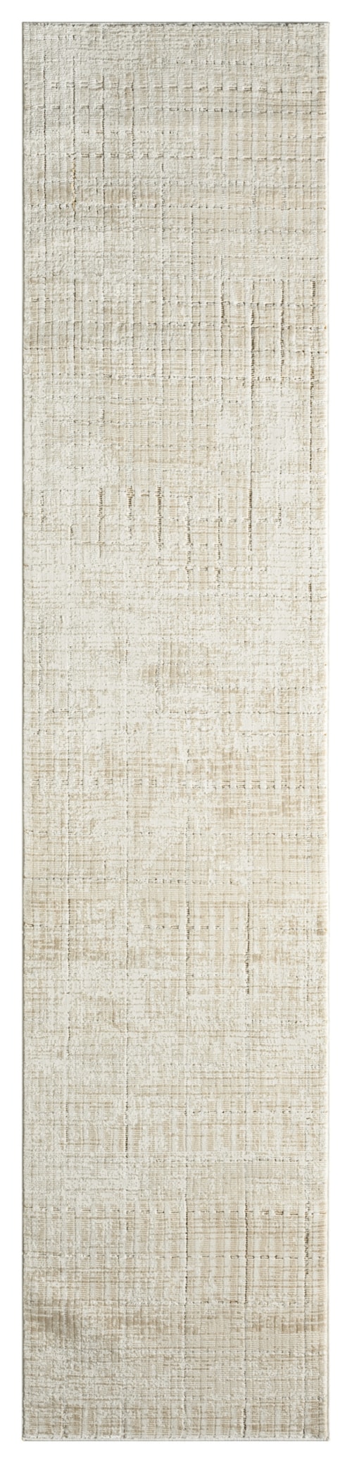 2'2" X 10' Ivory Beige Runner Rug