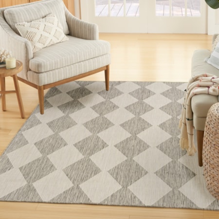 4&apos; x 6&apos; Light Grey Modern Rug