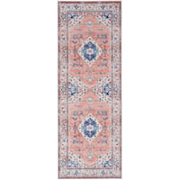 1'10" x 5' Coral Runner Rug