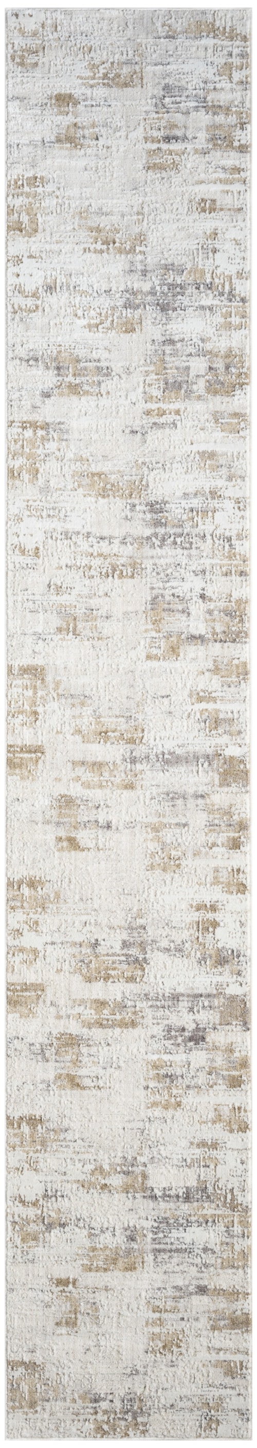 2'2" X 12' Ivory Multicolor Runner Rug