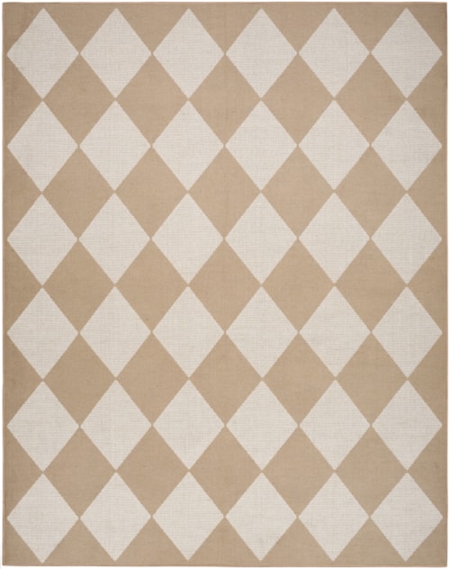 7'10" x 9'10" Natural Ivory Rectangle Rug