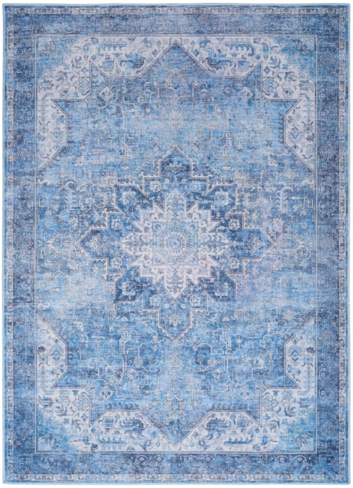 6' X 9' Blue Rectangle Rug
