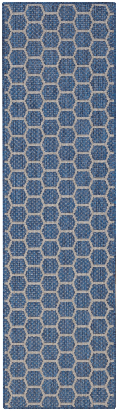 2' X 6' Blue Runner Rug