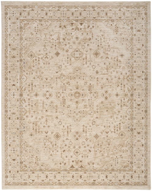 7'10" X 10' Beige Rectangle Rug