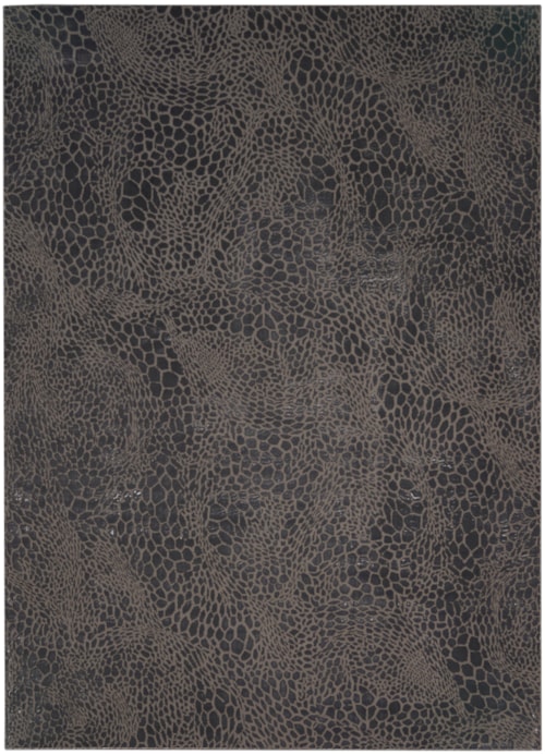 9' X 12' Charcoal Silver Rectangle Rug