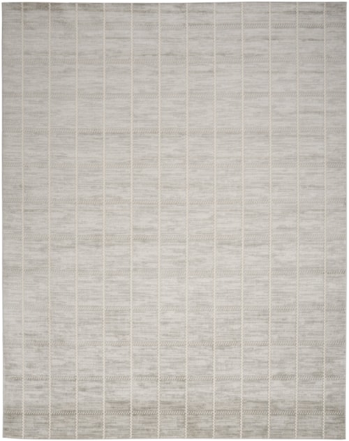 5'3" x 7'3" Light Grey Rectangle Rug