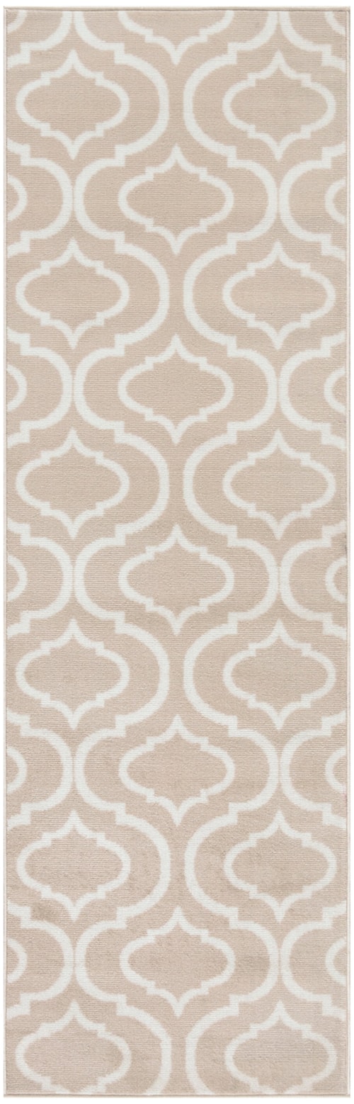 Jubilant 2'3" X 7'3" Beige Contemporary Indoor Rug