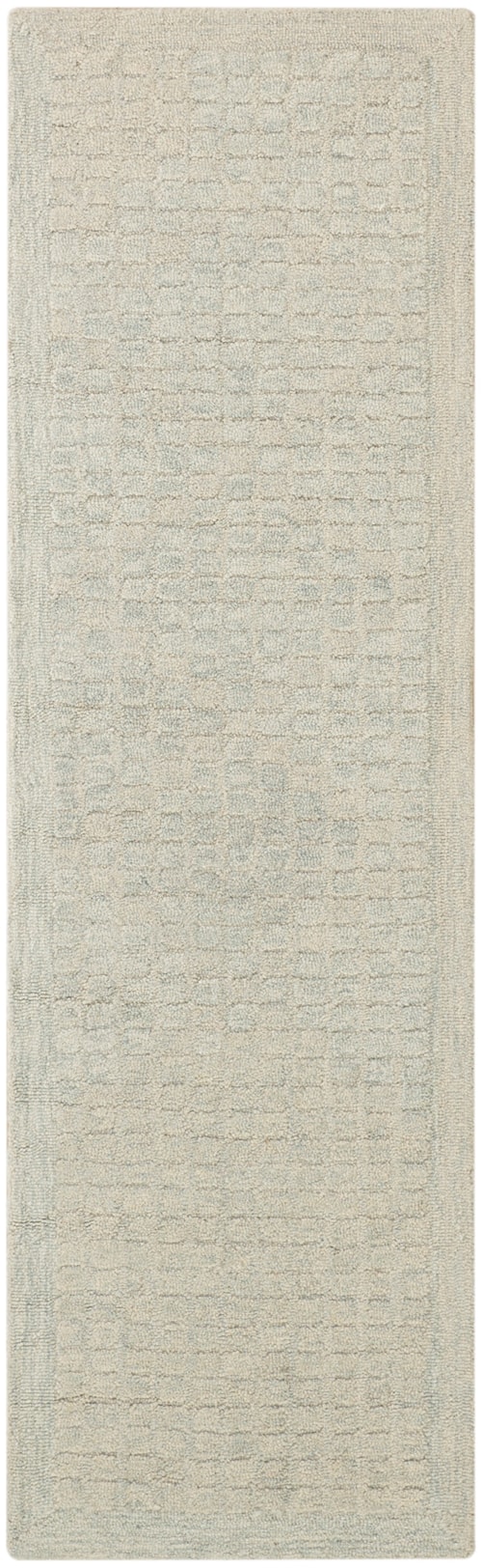 2'3" X 7'6" Light Blue Runner Rug