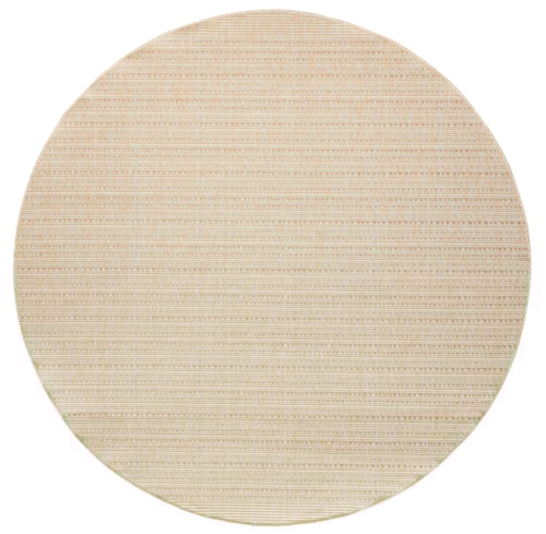 8' Round Cream Round Rug