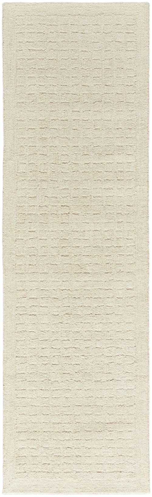 2'3" X 7'6" Ivory Beige Runner Rug