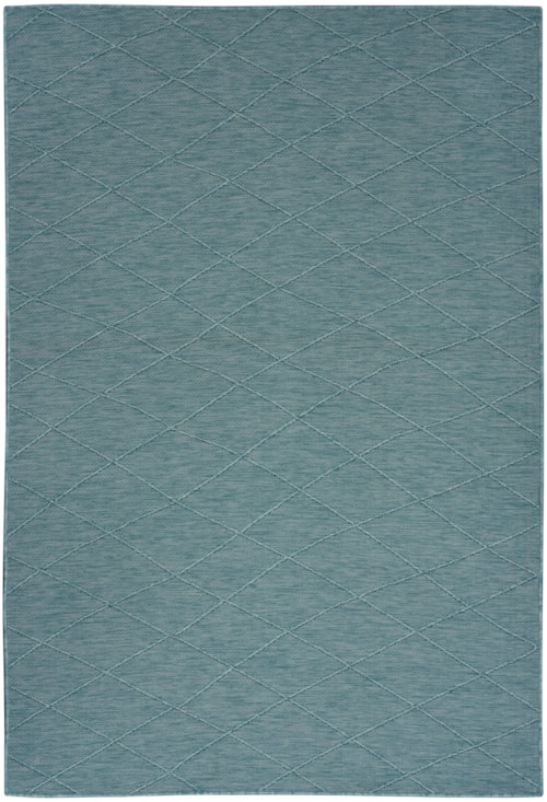 6' x 9' Aqua Rectangle Rug