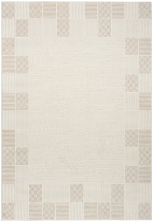 4' X 6' Ivory Grey Rectangle Rug