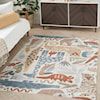 Nourison Astra Machine Washable 6'7" x 9'  Rug