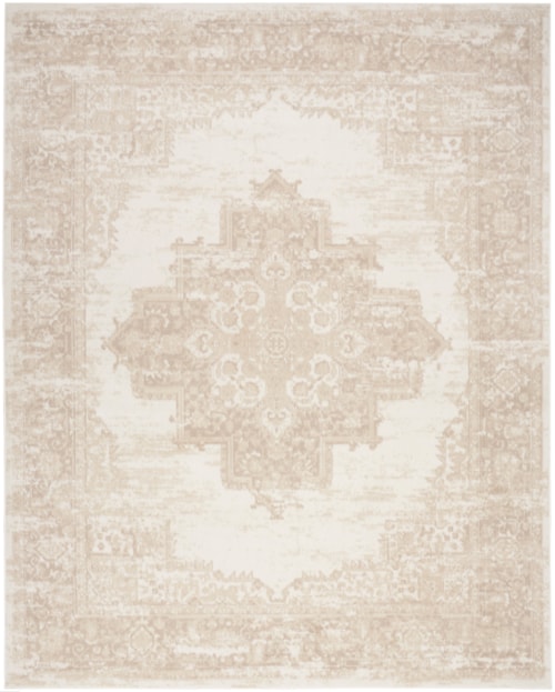 5'3" x 7'3" Ivory Beige Rectangle Rug