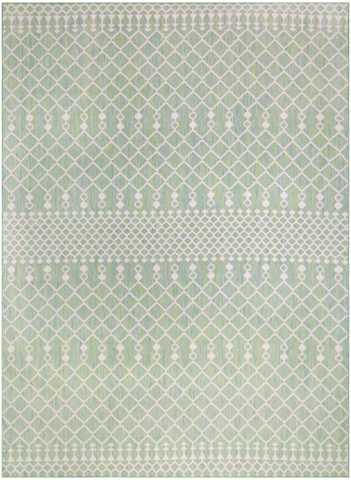 8' x 10' Blue Green Rectangle Rug