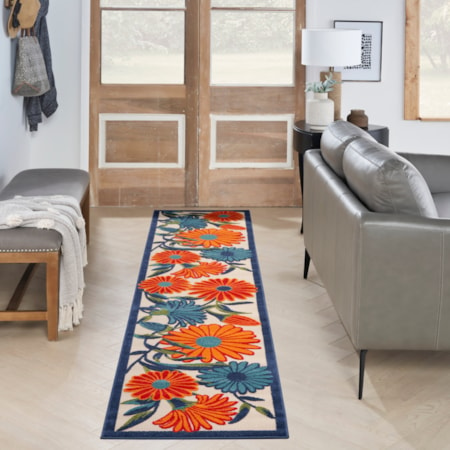 2&apos; x 6&apos; Multicolor Contemporary Rug