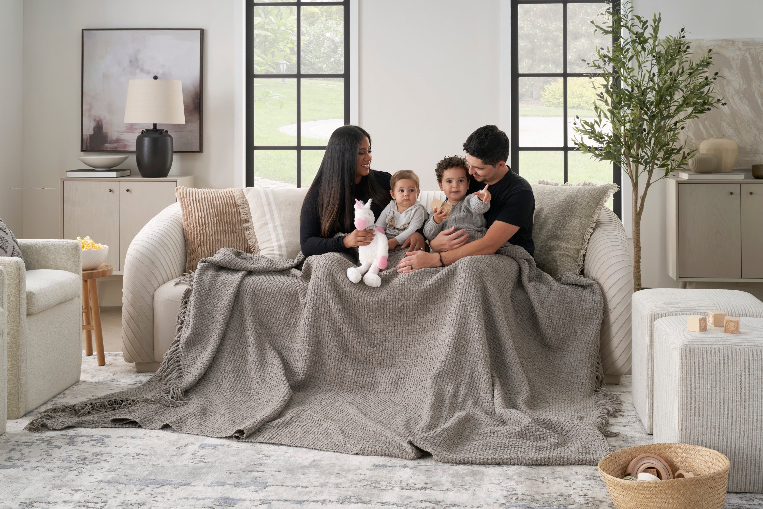 Nourison Lifestyle 70" x 103" Throw blankets