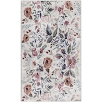 3' x 5' Ivory Pink Rectangle Rug