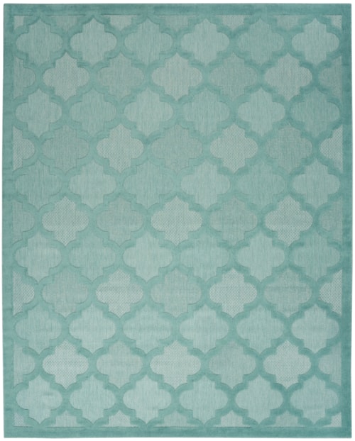 8' x 10' Aqua/Teal Rectangle Rug