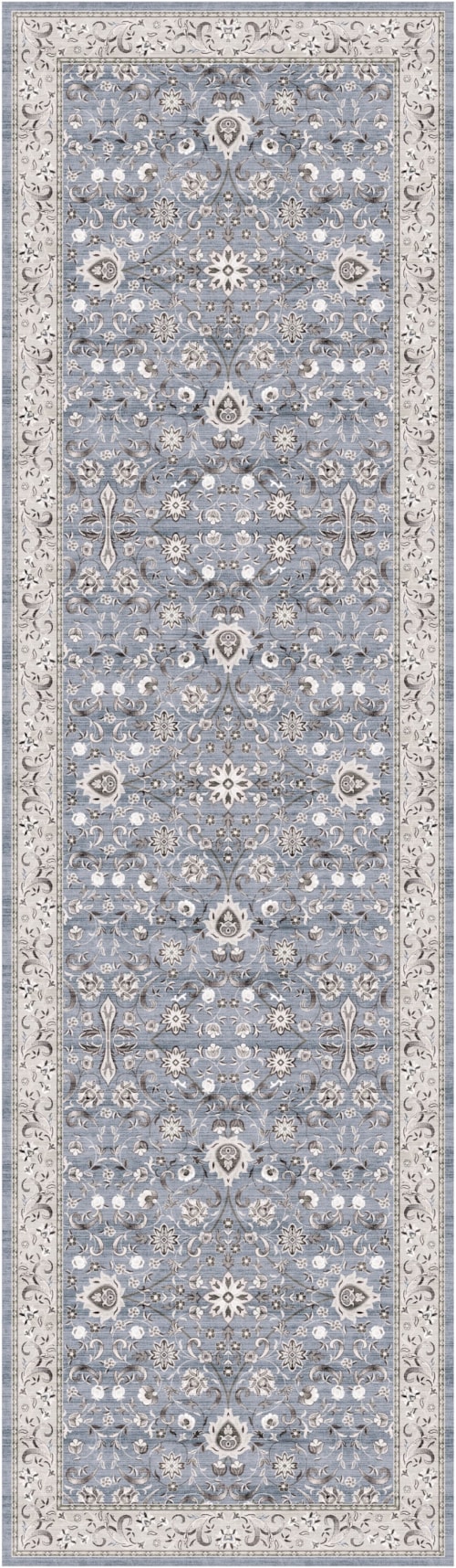 2'2" x 7'6 Blue Runner Rug