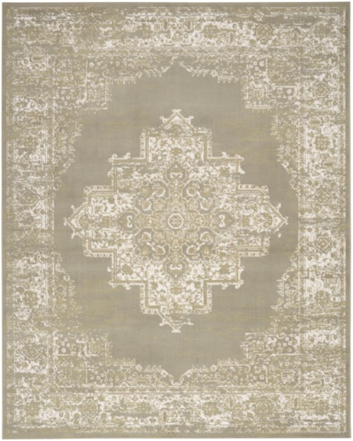 5'3" x 7'3" Olive Rectangle Rug
