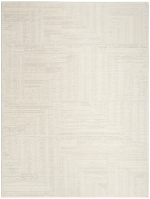 7'10" X 9'10" Ivory Rectangle Rug