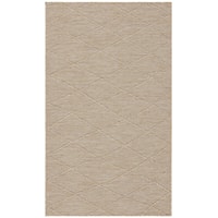 Washable Solutions 3' X 5' Natural Modern Rug
