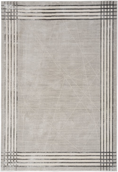 6' X 9' Grey Silver Rectangle Rug