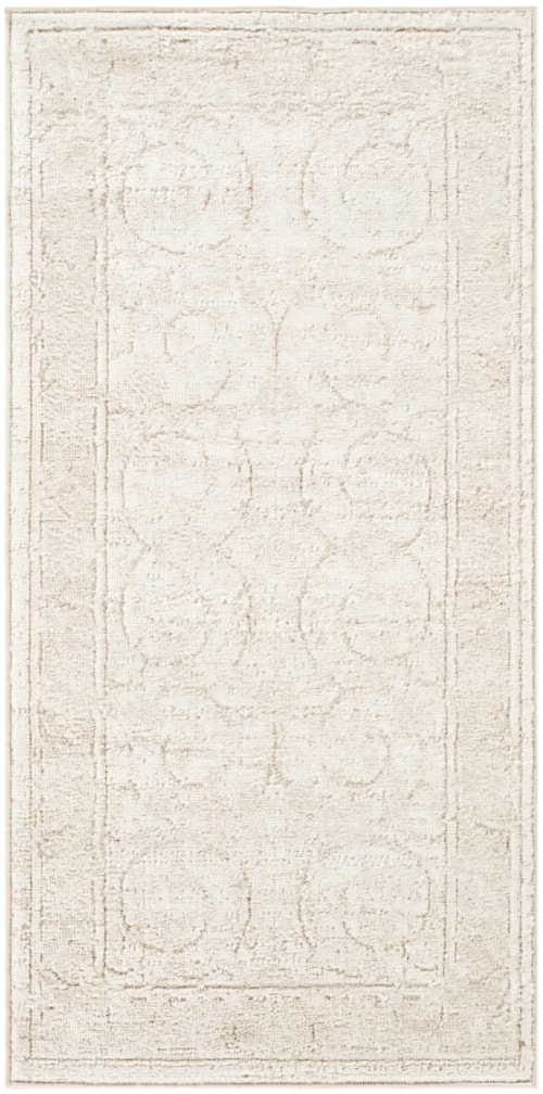 2' X 4' Ivory Taupe Rectangle Rug